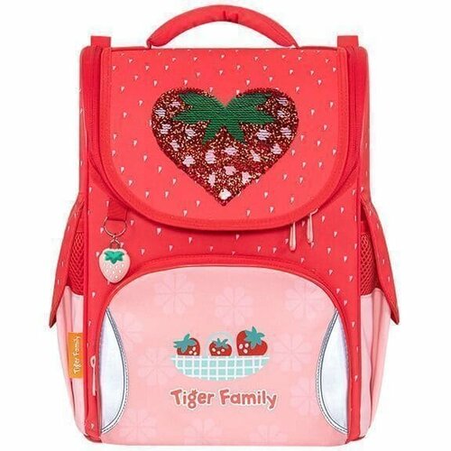 Ранец TIGER NATURE QUEST SWEET STRAWBERRY 14 л 35x31x19 см молния д/девочек