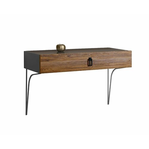 Стол туалетный (консоль) Ярцево Bogemia Wood Fa (Серый) (Lakobel/Черный) БМСТ-1(Wo)