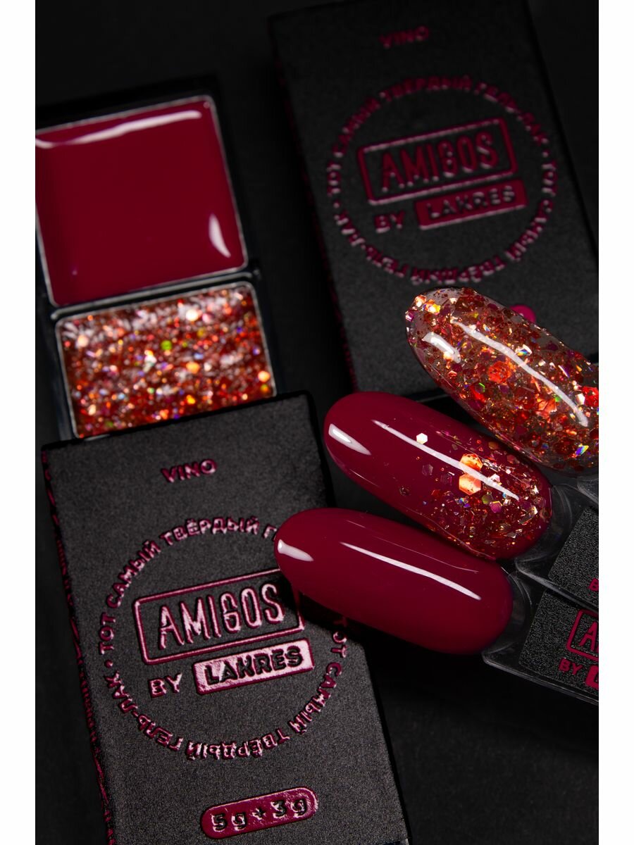 Тот самый твердый гель-лак VINO, 8 гр AMIGOS GLP-006-H