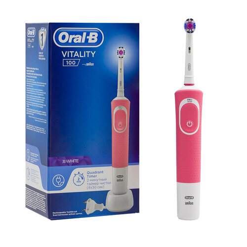 Braun Oral-B Vitality 100 D1004131 3D White Pink 499000₽