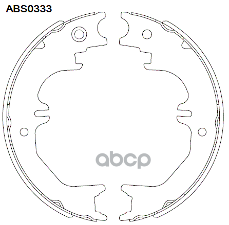 Колодки Тормозные Стояночного Тормоза | Зад | ALLIED NIPPON арт. ABS0333