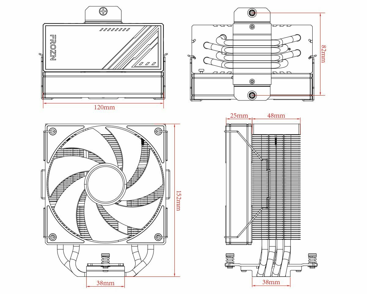 Кулер для процессора ID-COOLING FROZN A410 BLACK