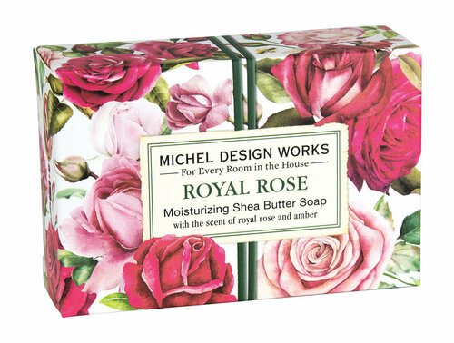 Мыло в подарочной коробке Michel Design Works Royal Rose Boxed Single Soap
