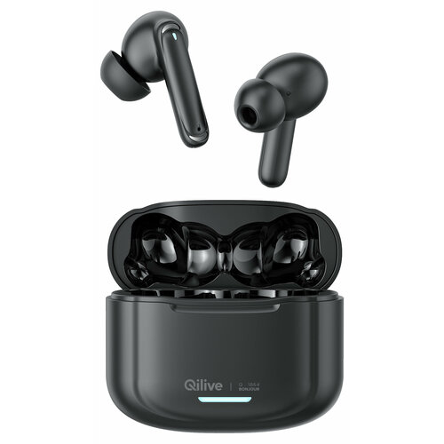 Наушники беспроводные Qilive TWS 1864 с функцией Bluetooth черные 340000₽