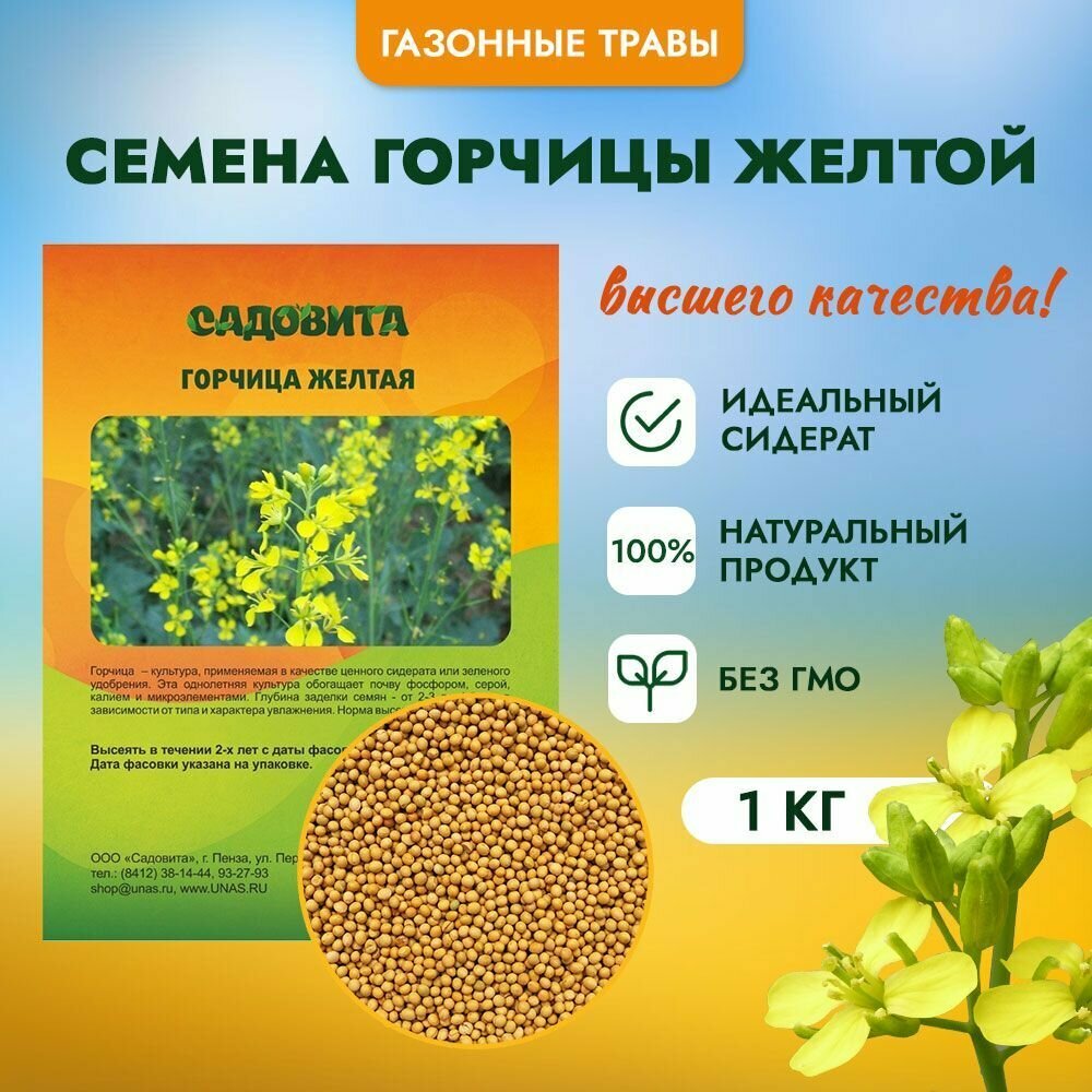 Горчица желтая 1кг садовита — фото 11
