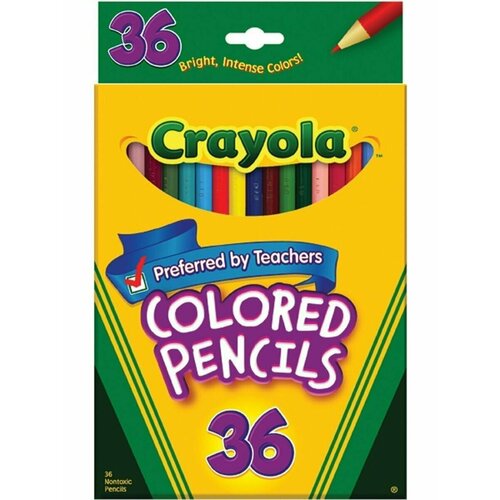 Набор цветных карандашей Crayola, 36 цветов набор цветных карандашей crayola 36 цветов