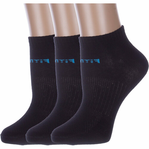 Носки Альтаир, 3 пары, размер 23, черный носки альтаир 3 пары размер 23 голубой