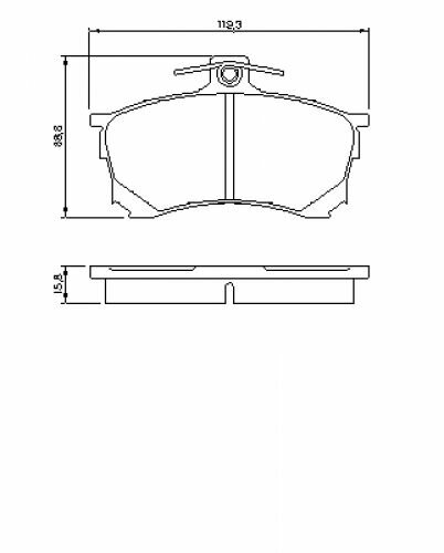 Тормозные колодки Bosch - фото №4