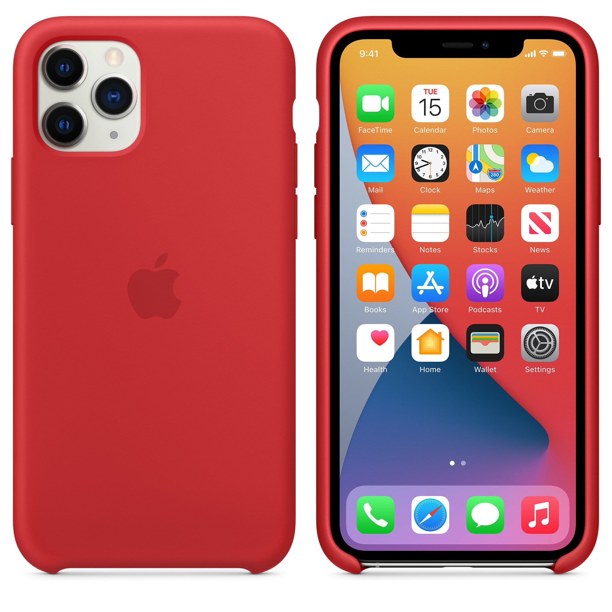 Чехол (клип-кейс) APPLE Silicone Case, для Apple iPhone 11 Pro, оранжевый [mwyq2zm/a] - фото №8