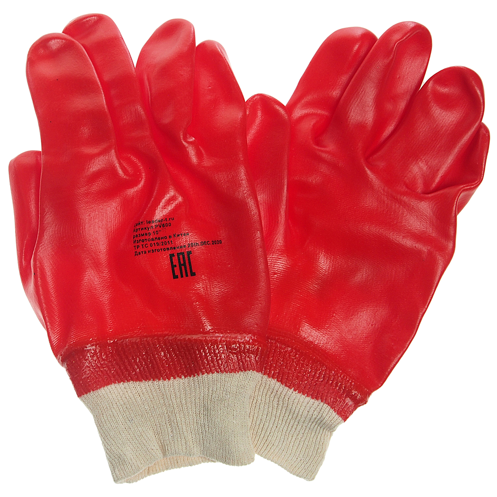 фото Перчатки маслобензостойкие гранат