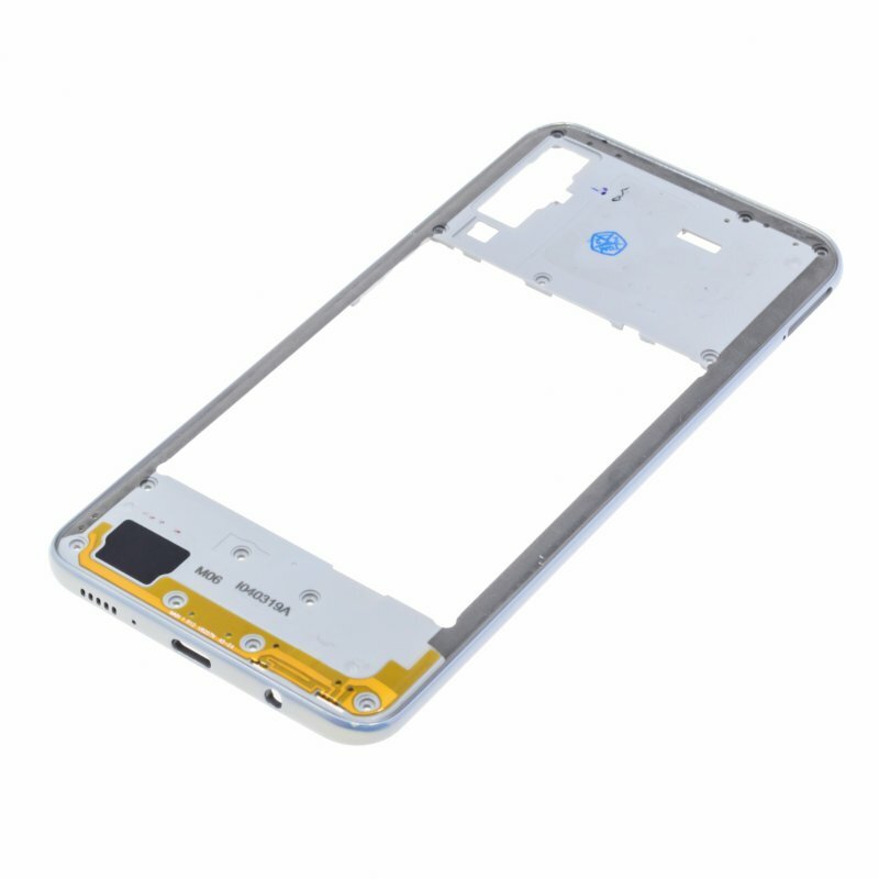 Средняя часть корпуса для Samsung A505 Galaxy A50, серебро