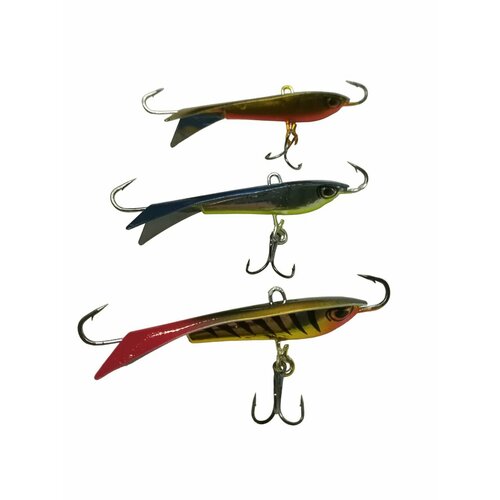 фото Набор балансиров на окуня, щуку, судака для зимней рыбалки 3 шт. по 22 гр. снасть, аксессуар рыболовный, приманка рыболов56