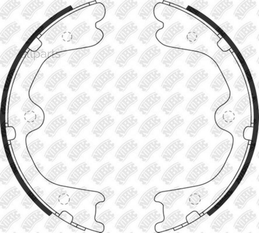 NIBK FN0623 Колодки тормозные барабанные NIBK FN0623