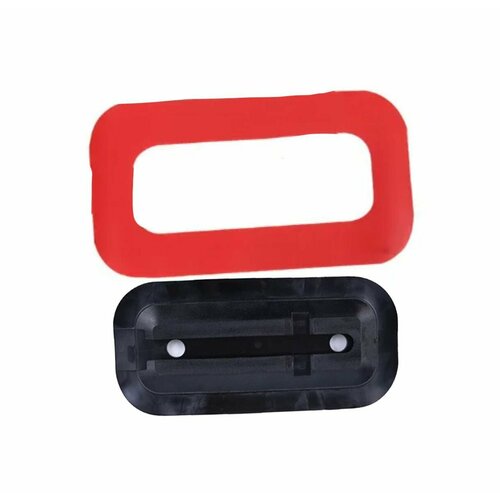 Площадка для плавника SUP Slide In + патч для наклеивания площадки плавника SUP доски красный 28,5*15,2 см