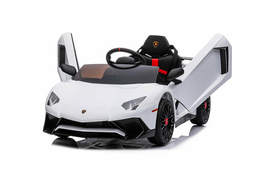 BDM Детский электромобиль Lamborghini Aventador SV Roadster 2WD 12V - BDM0931-WHITE