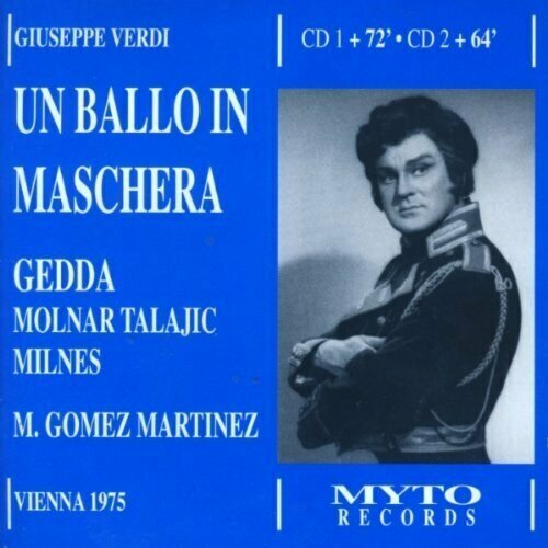 AUDIO CD Verdi: Un Ballo in maschera. / Gedda. 1975