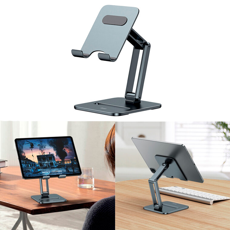 Настольная подставка держатель для планшета Baseus Desktop Biaxial Foldable Metal Stand складная