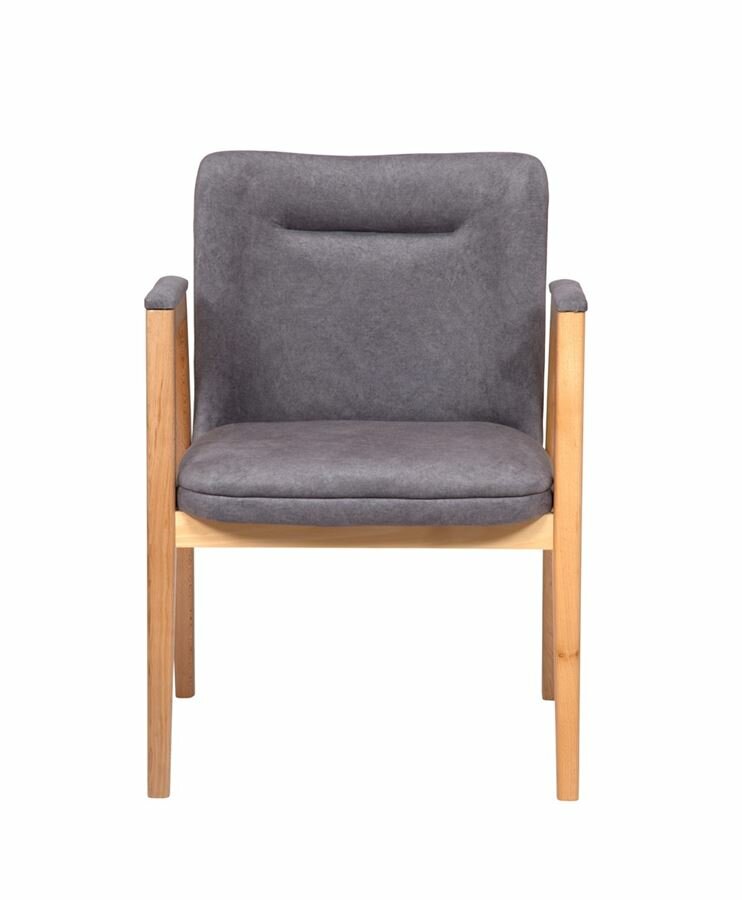 Кресло "Монд" (бук/ткань Айсберг грей) — фото 1