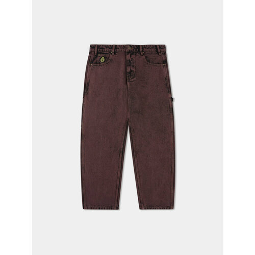 фото Джинсы butter goods weathergear denim, размер 34, красный