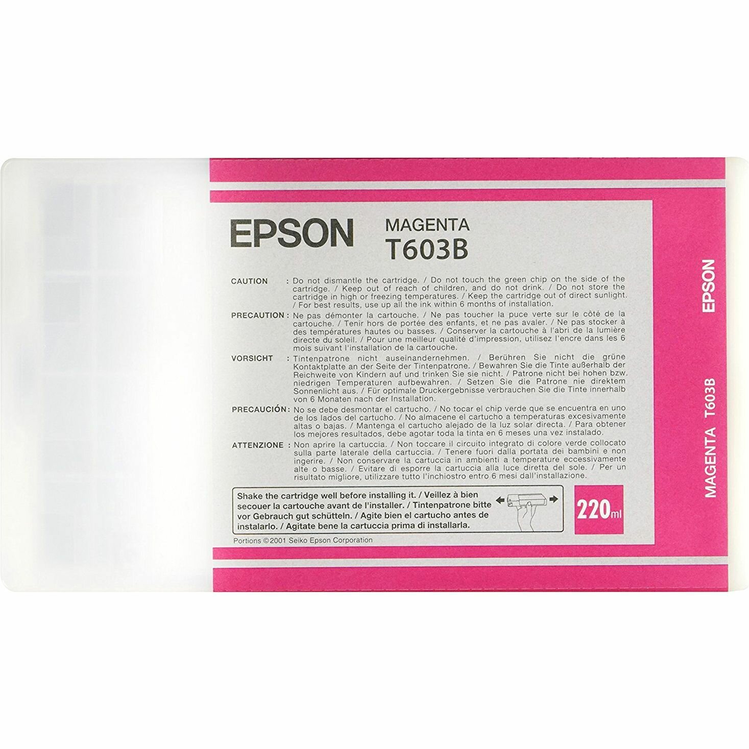 Картридж струйный Epson T603 (C13T603B00), пурпурный