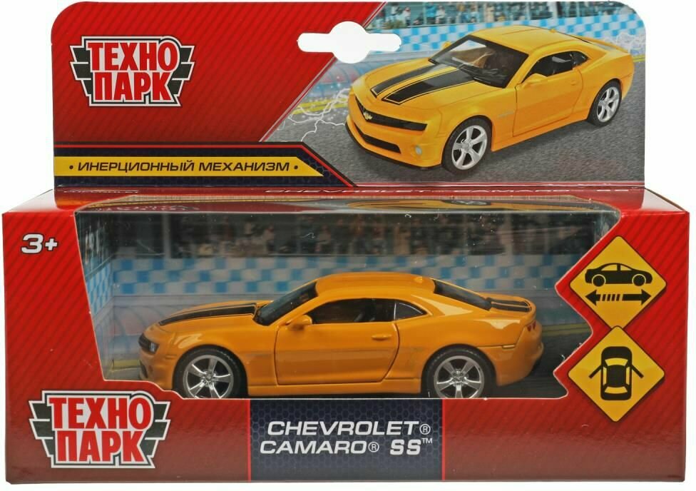 Инерционная машина Технопарк Chevrolet Camaro цвет желтый - фото №13