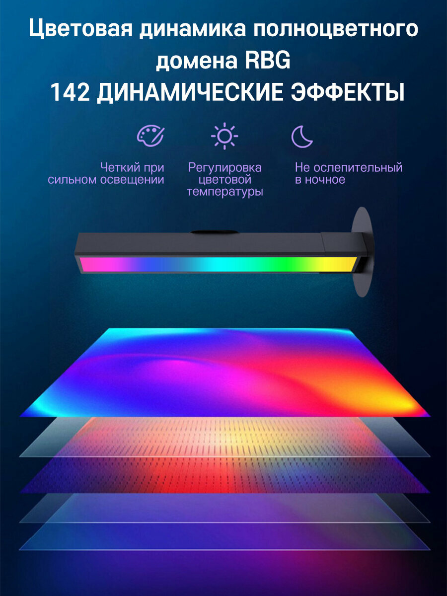 LED светильники RGB 2шт, цветная лампа, неоновая лампа RGB - фотография № 4
