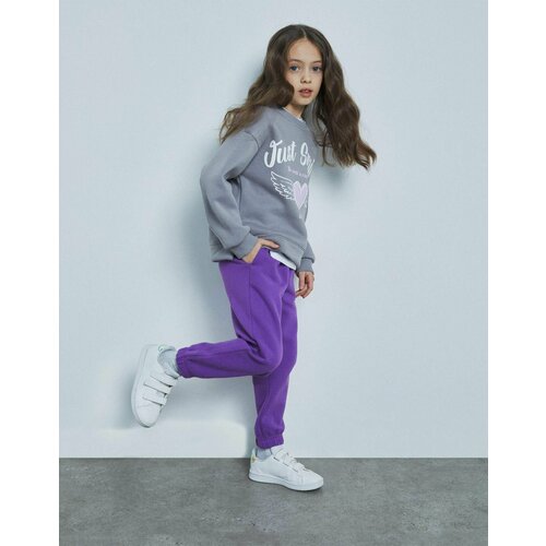 фото Брюки gloria jeans, размер 4-5л/110 (29), фиолетовый