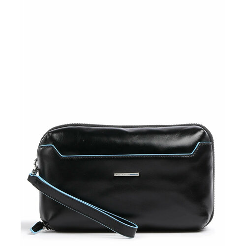 Портмоне PIQUADRO AC5940B2R/N, фактура гладкая, глянцевая, черный