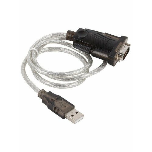 Кабель-адаптер ORIENT USS-101N, USB Am to RS-232 DB9M (chipset Prolific PL2303HXD), 0.8м, переходник на COM orient переходник кабель адаптер uss 102 usb am to rs232 db9m chipset ch340 1 2м крепеж разъема винты