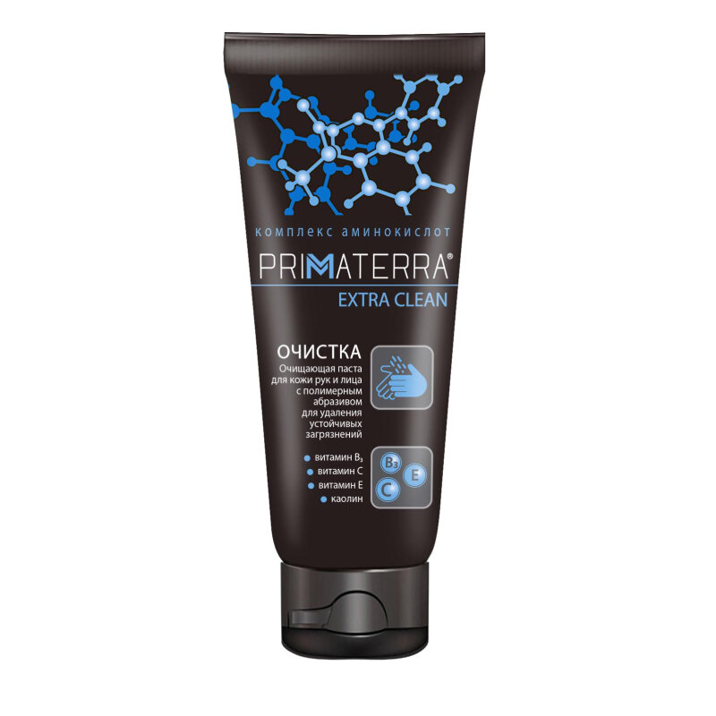 Паста очищающая Primaterra EXTRA CLEAN с полимер абраз для очист рук 200 мл