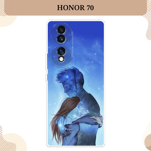 Силиконовый чехол Влюбленная пара небо на Honor 70 / Хонор 70 силиконовый чехол влюбленная пара небо на honor 30 хонор 30