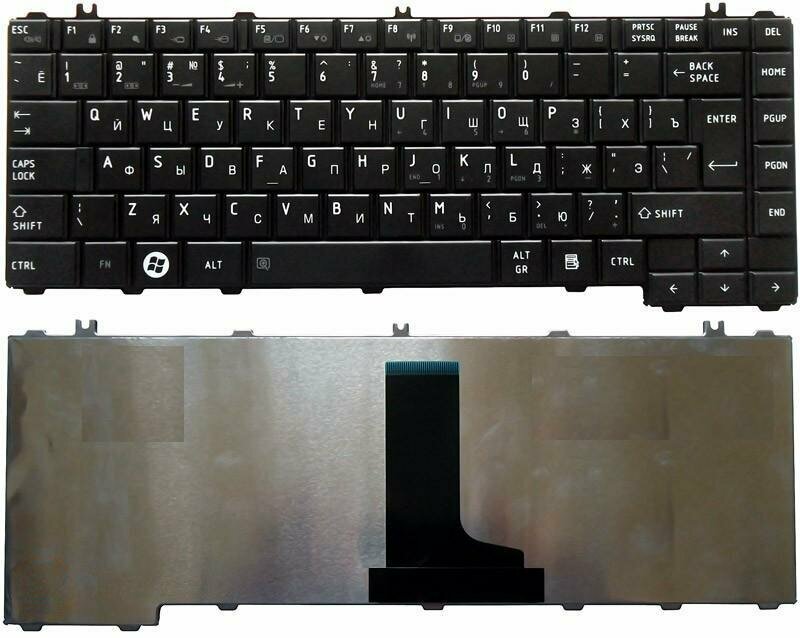 Клавиатура для ноутбука Toshiba Satellite C600 L600 L630 L640 C640 черная