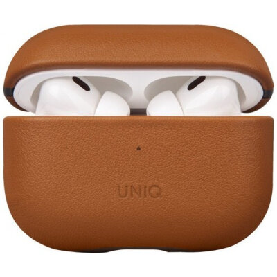 Чехол Uniq Terra Genuine Leather для AirPods Pro (2-го поколения) Toffee Brown