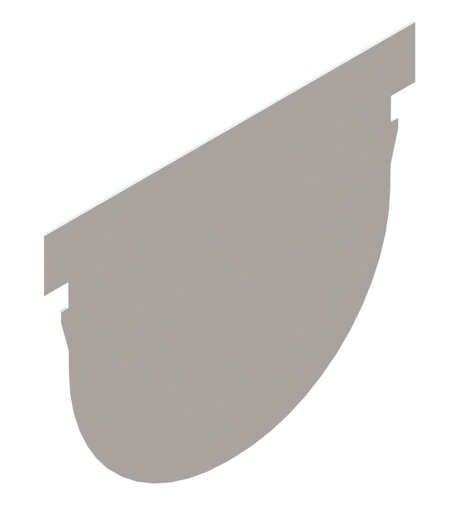 фото Заглушка Standartpark стальная для лотка Spark 3 в начало линии