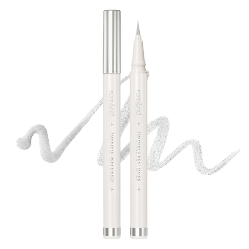 Подводка сияющая для век | ROM&ND Twinkle Pen Liner 01 Silver Flake