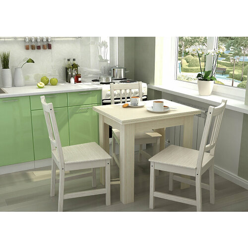 Стол кухонный раскладной шимо светл