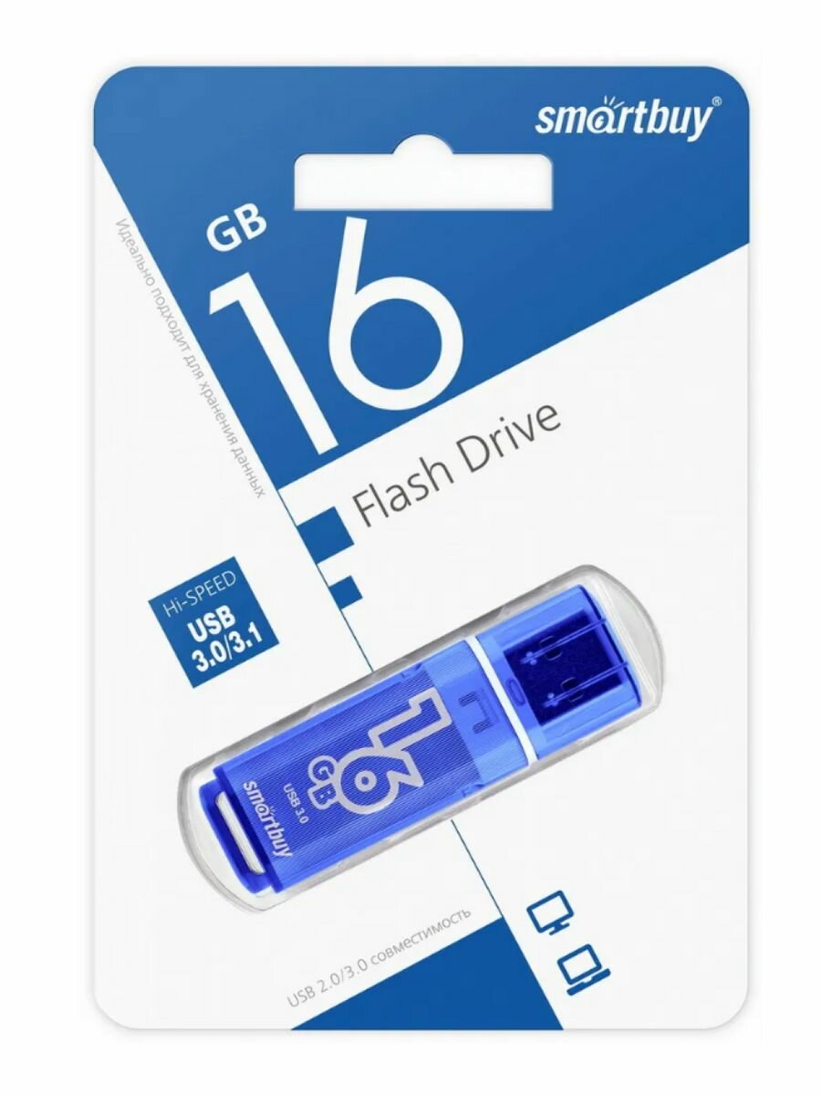 USB флеш 16GB GLOSSY SERIES DARK BLUE USB 3.0