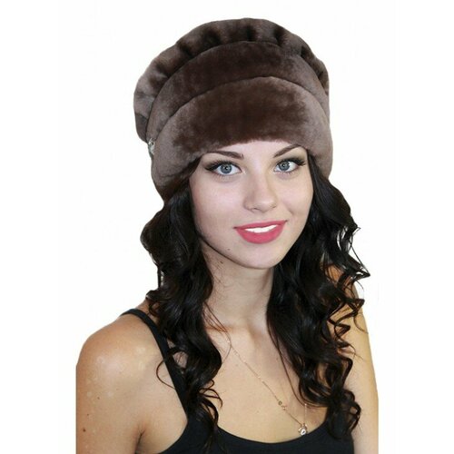 фото Шапка lemmex шапка "джери", размер 59-60, коричневый