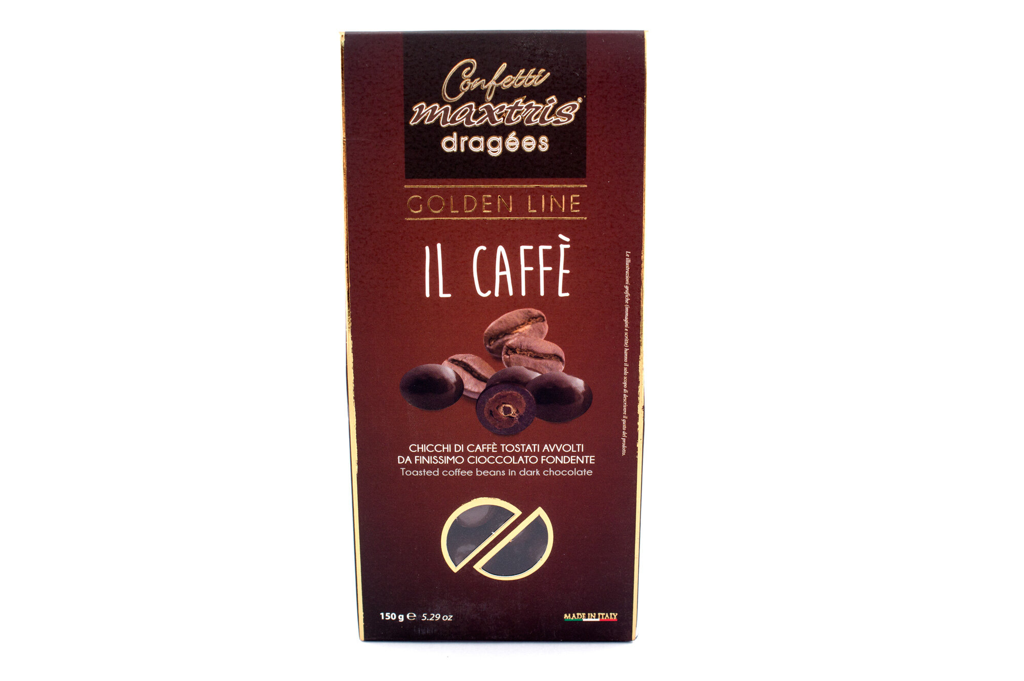 Зёрна кофе обжаренные в темном шоколаде, MAXTRIS CIOCCOLATO, 0,150 кг (карт/кор)