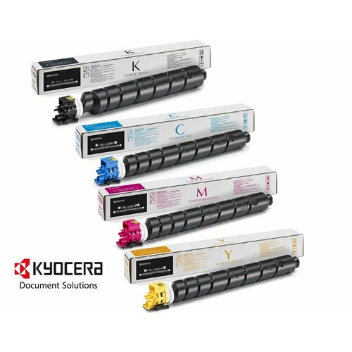 Картриджи Kyocera TK-8555 BK C M Y комплект 4 оригинальных 1T02XC0NL0 + 1T02XCBNL0 + 1T02XCANL0 + 1T02XCCNL0 для Kyocera TASKalfa 5054ci 6054ci 7054ci тонер картридж tk 8555c для taskalfa 5054ci 6054ci 7054ci голубой 24 000 стр