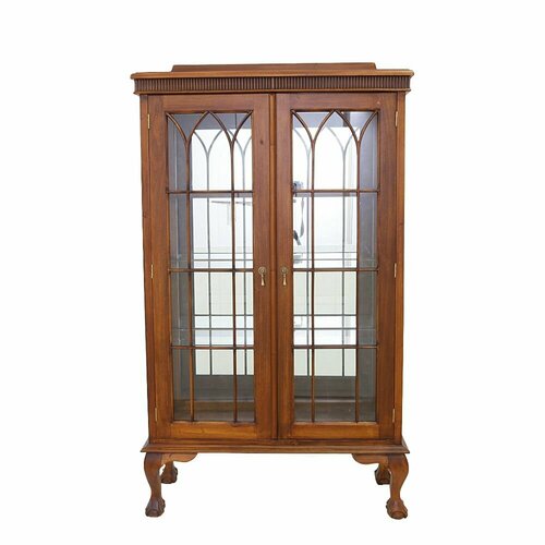 Витрина в стиле Chippendale из красного дерева (mahogany wood)