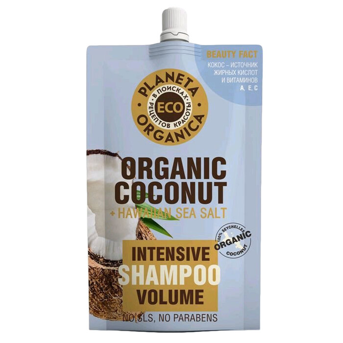 Planeta Organica Шампунь Planeta Organica Eco Coconut, для объёма волос, 200 мл