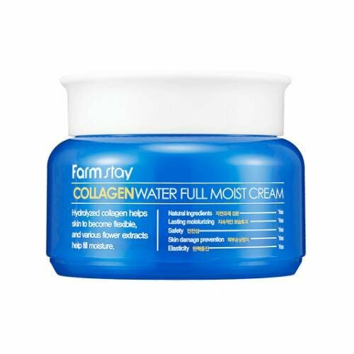 FarmStay Увлажняющий крем с коллагеном Collagen Water Full Moist Cream, 100мл