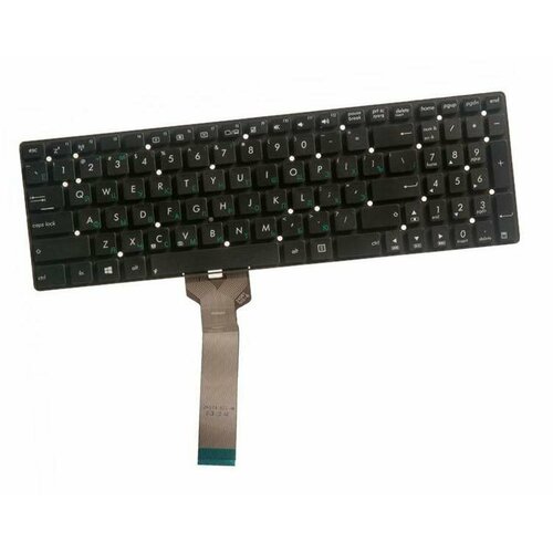 Клавиатура (keyboard) для ноутбука ASUS K55 K55V без рамки черная OKNBO-6121RUм Гор. Enter 0knb0 e600us00 клавиатура для ноутбука asus rog g751 черная без рамки гор enter zeepdeep