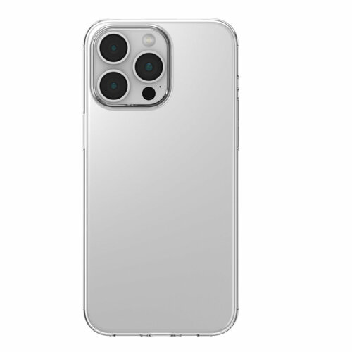 чехол накладка devia pure clear magnetic shockproof case для iphone 15 plus цвет clear Чехол-накладка Devia Naked Case для iPhone 15 Pro (Цвет: Clear)