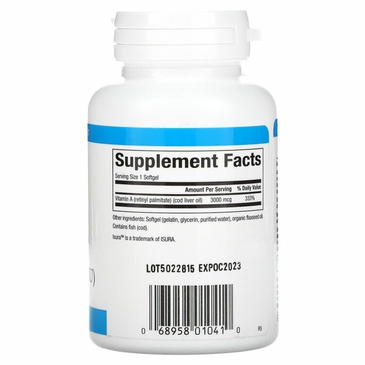 Картинки Natural Factors, витамин A, 3000 мкг (10 000 МЕ), 180 капсул