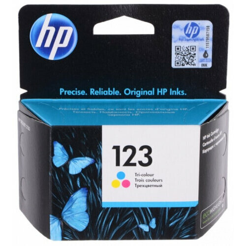 Картридж HP F6V16AE (123) цветной