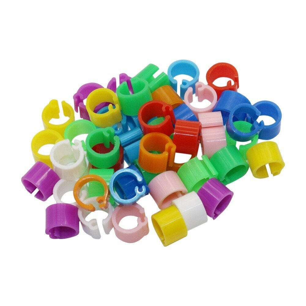 Бирки-кольца для птиц 6 мм 100 шт.