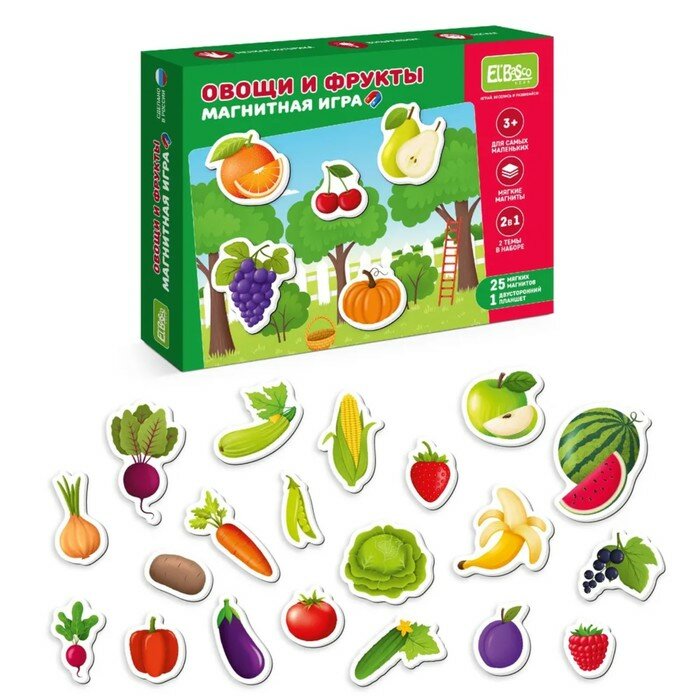 El BascoKids Магнитная игра «Овощи и фрукты»