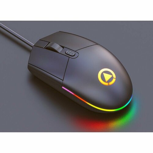 Игровая мышь для компьютеров и планшетов подходит для офиса и игр матовая черная 41000₽